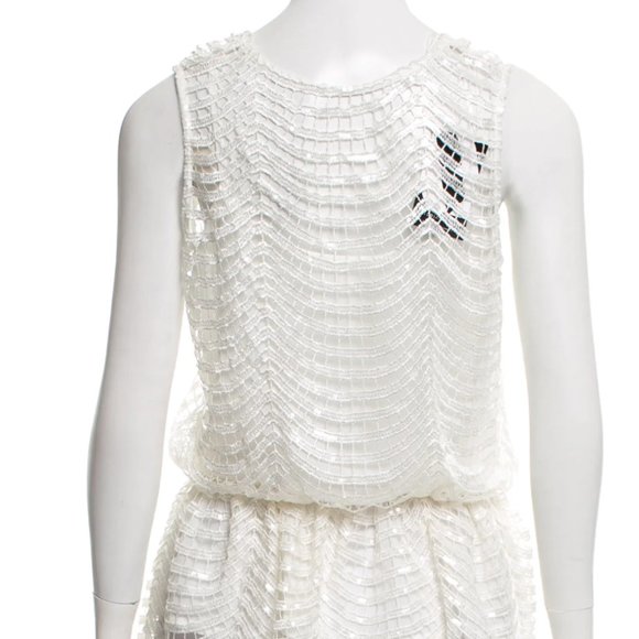 Derek Lam 10 Crosby Crochet Accent Sleeveless Top Small - Picture 2 of 6